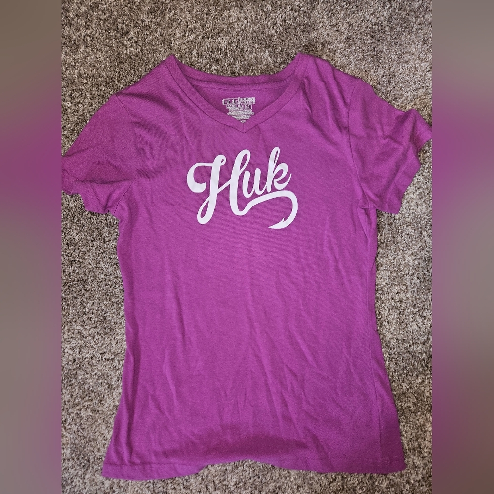 Huk Women's Purple V-Neck Top